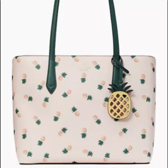 Kate Spade Marlee Pineapple Shoulder Tote Bag Purse & Matching Wallet Set NWT - Picture 2 of 6